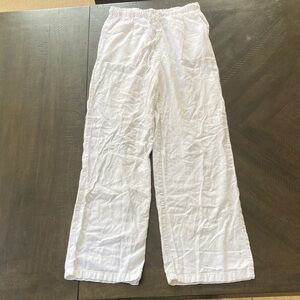 Love Tree Crisp White Wide Leg Pants